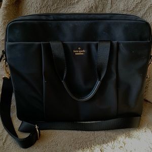 Kate Spade Black Nylon 15” Laptop Tech Bag